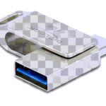 Delock USB3.2 USB-C+Typ-A Speicherstick 64GB, Metallgehäuse