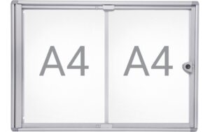 Maul Schaukasten MAULextraslim 2xA4, Aluminium