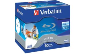 Verbatim BD-R 6x Dual Layer 50GB 10 Pck Blu-ray Scratchguard plus, bedruckbar