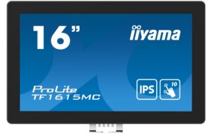 iiyama TF1615MC-B1 15.6 Touchscreen VGA, DP, HDMI, Line-In