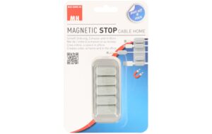 Max Hauri Magnetic Cable Holder 5 Stück, für Kabel 3 - 3.5mm, grau