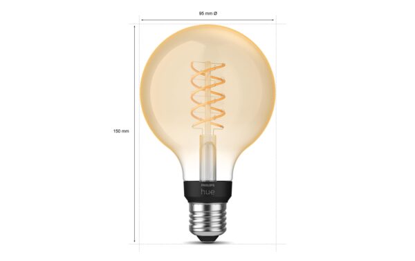 1521235_3 - Mediatech Philips Hue White E27 Filament, 550lm, Globe