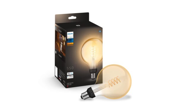 1521237_2 - Mediatech Philips Hue White E27 Filament, 550lm, Giant Globe