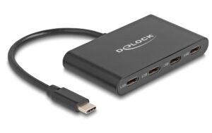 Delock USB 3.2 Gen 2 USB Type-C Hub 4x USB Type- C Buchse, 10 Gbps