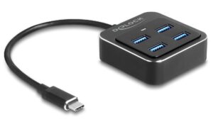 Delock USB 3.2 Gen 2 USB Type-C Hub 4x USB Typ-A Buchse, 10 Gbps