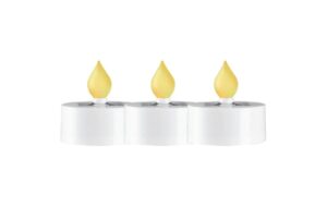 Star Trading Solar Kerzen 3-p Saul Weiss, Lichtfarbe Gelb