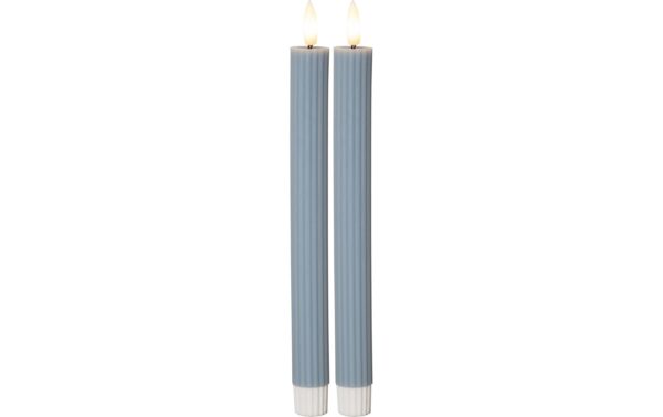 Star Trading LED Dinner Kerze 2P Fl Stripe IP20, Warmweiss, 2 LEDs