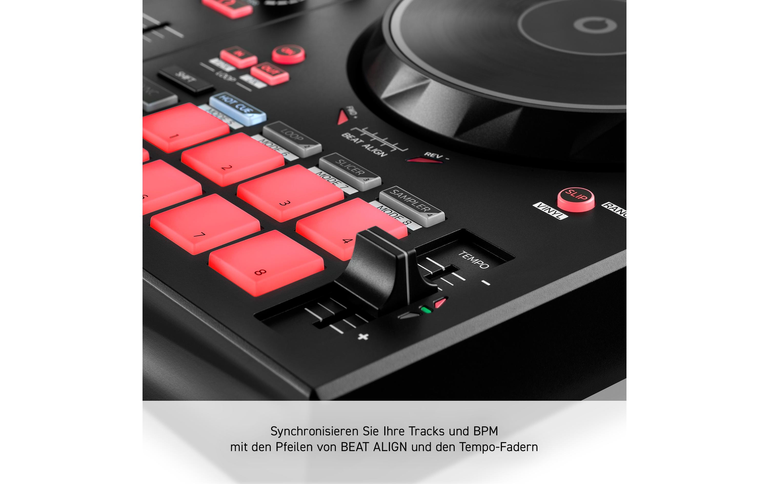 1523613_2 - Mediatech Hercules DJControl Inpulse 300 MKII Tempo Match, Beat Align, 16-Pads