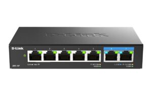 1525893 - Mediatech D-Link DMS-107/E: 7 Port Multi-Gbit Switch 5x Gigabit RJ45, 2x 2.5Gbit (RJ45) kaufen Schweiz | Mediatech.ch