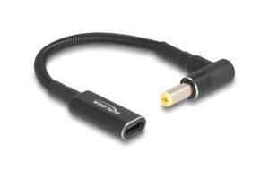 1527325 - Mediatech Delock Ladekabel USB-C zu Acer 5,5x1,7mm Buchse zu Stecker, 90° gewinkelt, 15cm
