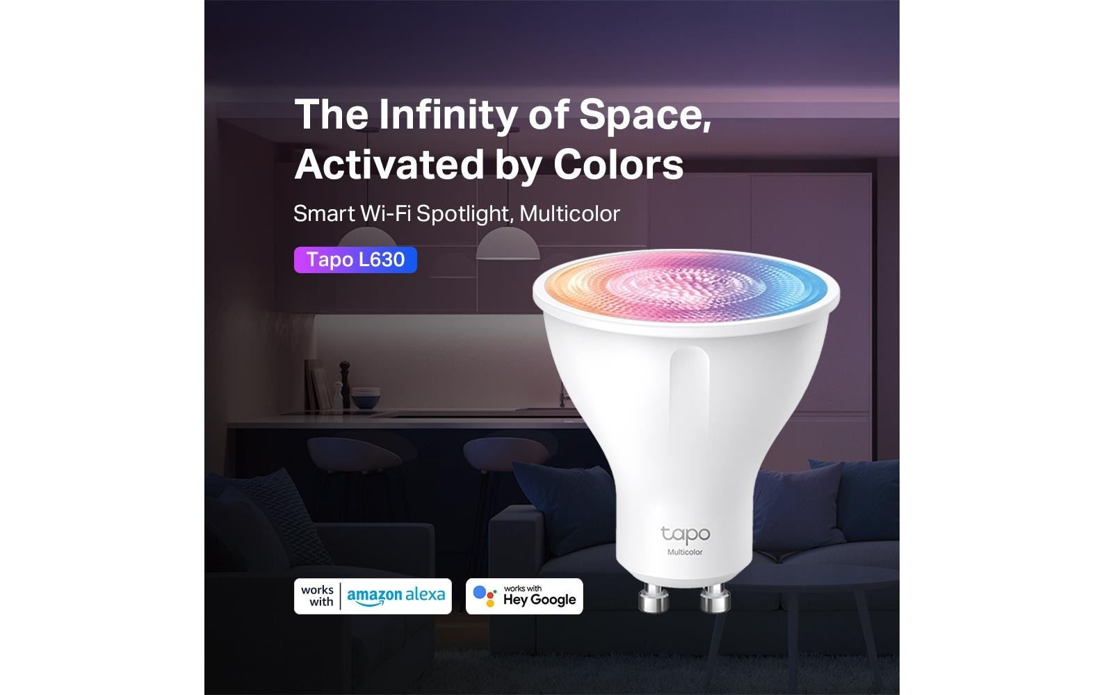 1530031_1 - Mediatech TP-Link Smart Buld Tapo L630 Multicolor Lampe, E27, WiFi, 3,7Watt
