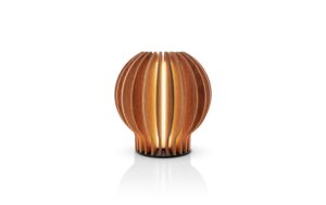 Eva Solo Tischleuchte Radiant rund, LED kabellos USB, 14x15cm (DxH), Eiche
