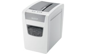 Leitz Aktenvernichter IQ Slim Office P-4, 8 Blatt, sehr leise, grau/weiss kaufen Schweiz | Mediatech.ch