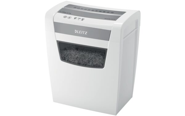1531532 - Mediatech Leitz Aktenvernichter IQ Office P-4, 8 Blatt, sehr leise, grau/weiss kaufen Schweiz | Mediatech.ch