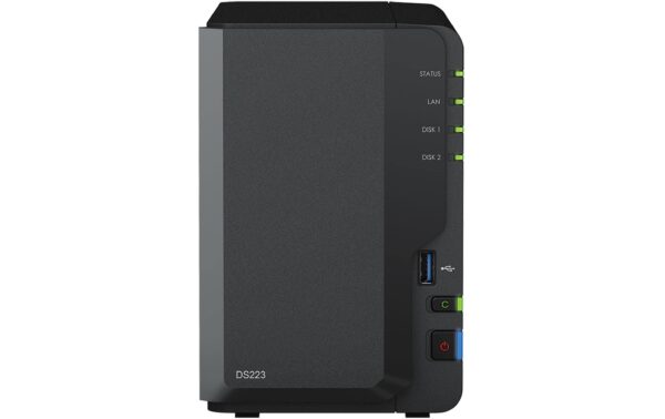 Synology DS223, 2-bay NAS inkl. 2x 6TB HDD Seagate Ironwolf