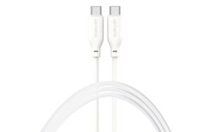 4smarts USB-C-C High Flex Silikon Kabel 60Watt: Farbe: Weiss, 1.5m