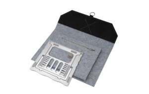 4smarts Tasche+Stand Grau/Silber Bis zu 13