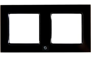 1534286 - Mediatech Shelly Wall Frame 2 Black Für Shelly Wall Switch kaufen Schweiz | Mediatech.ch