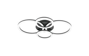 EGLO PARRAPOS-Z Wand-/Deckenleuchte schwarz weiss, inkl. 1x LED 41W, dimmbar kaufen Schweiz | Mediatech.ch