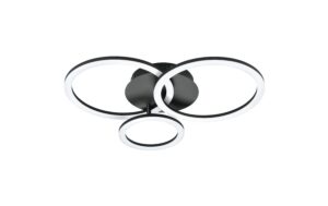 EGLO PARRAPOS-Z Wand-/Deckenleuchte schwarz weiss, inkl. 1x LED 33W, dimmbar