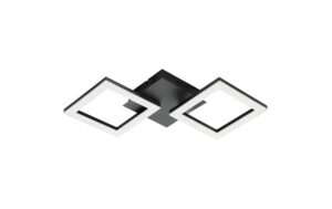 EGLO PARANDAY-Z Wand-/Deckenleuchte schwarz weiss, inkl. 1x LED 15,5W, dimmbar