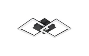 EGLO PARANDAY-Z Wand-/Deckenleuchte schwarz weiss, inkl. 1x LED 21,5W, dimmbar
