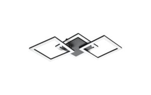 EGLO PARANDAY-Z Wand-/Deckenleuchte schwarz weiss, inkl. 1x LED 32,4W, dimmbar