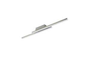 EGLO FRAIOLI-Z Wand/Deckenleuchte nickel matt, weiss, inkl. 2x LED 17W, dimmbar