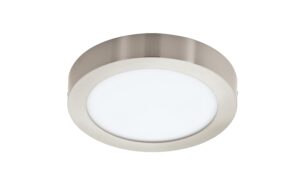 EGLO FUEVA-Z Ein-/Aufbauleuchte nickel-matt weiss, inkl. 1x LED 16,5W, dimmbar
