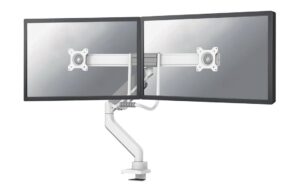 1535096 - Mediatech Neomounts DS75-450WH2 Gas Spring Desk Mount (clamp/grommet)