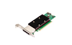 Broadcom eHBA 9600W-16e, PCI-Ex16v4 4xSFF-8674, LP, SAS4/SATA3,NVMEv4