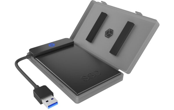 1538414_1 - Mediatech Icy Box IB-AC603b-U3 2.5 Adapter USB 3.2, bs 9.5mm Höhe, Kabel 16 cm