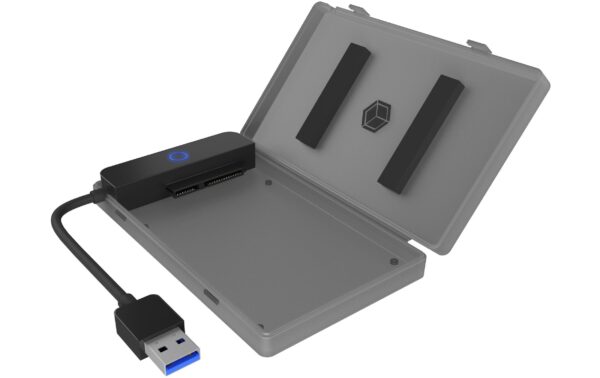 1538414_2 - Mediatech Icy Box IB-AC603b-U3 2.5 Adapter USB 3.2, bs 9.5mm Höhe, Kabel 16 cm