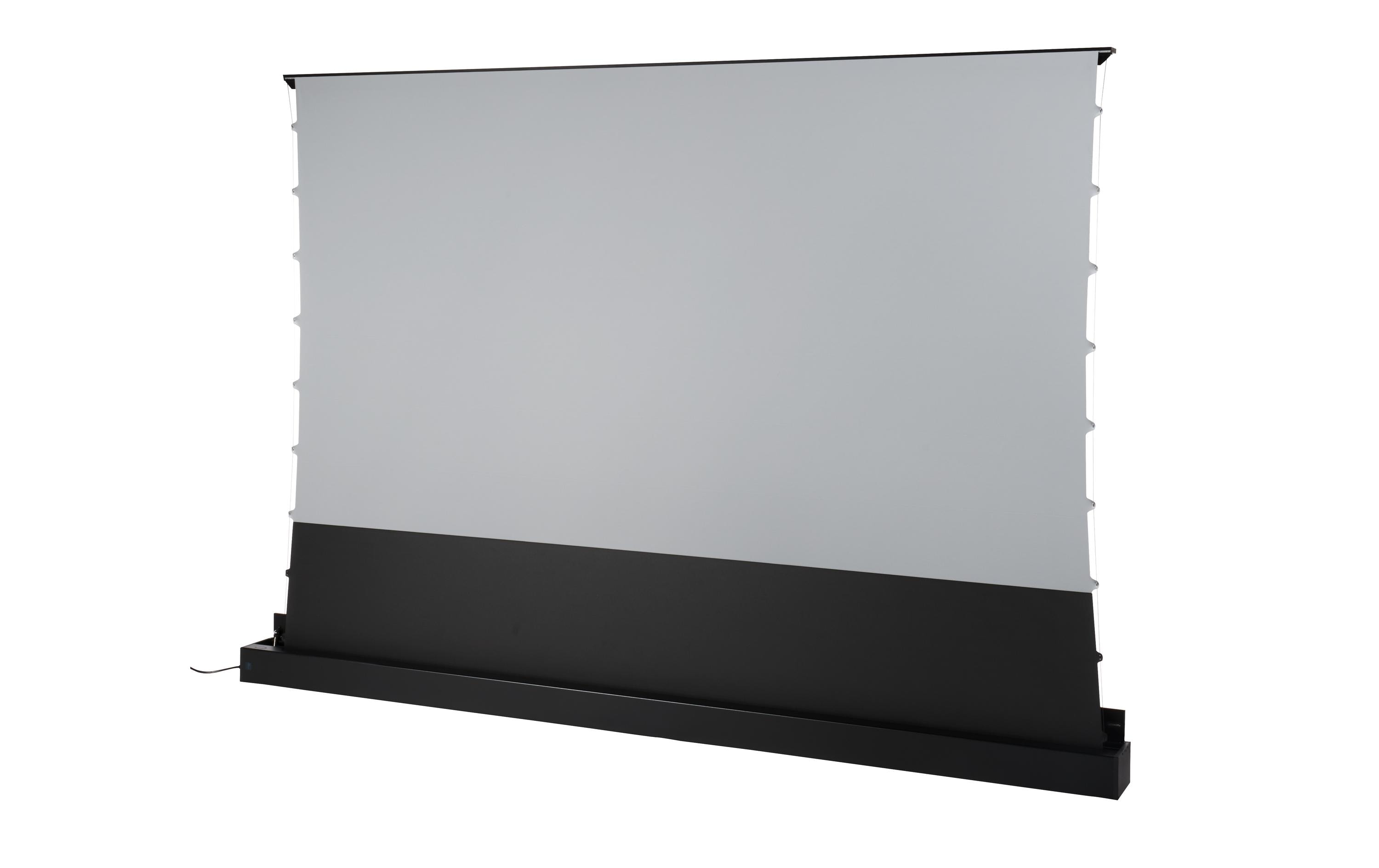 Celexon, UST Plus 100 Bodenleinwand schwarz, elektr. Boden Hochkontrastleinwand