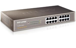 TP-Link TL-SF1016DS: 16Port Switch, 100Mbps int. NT, lüfterlos, Rackmount Stahlgehäuse kaufen Schweiz | Mediatech.ch