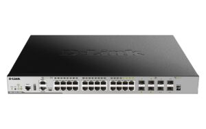 D-Link DGS-3630-28PC/SI/E: 28P PoE Switch 4xSFP (shared), 4xSFP+, 30W pro Port, 370W