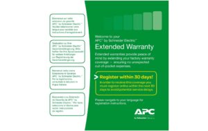APC WBEXTWAR1YR-SE-04 Garantieerweiterung um 1 Jahr