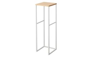 Yamazaki Deko-Regal Tower weiss 25x25x80 cm, Holz/Metall