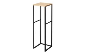 Yamazaki Deko-Regal Tower schwarz 25x25x80 cm, Holz/Metall