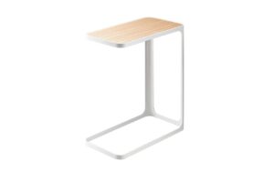 Yamazaki Beistelltisch Frame weiss 45x24x52 cm, Metall/Holz