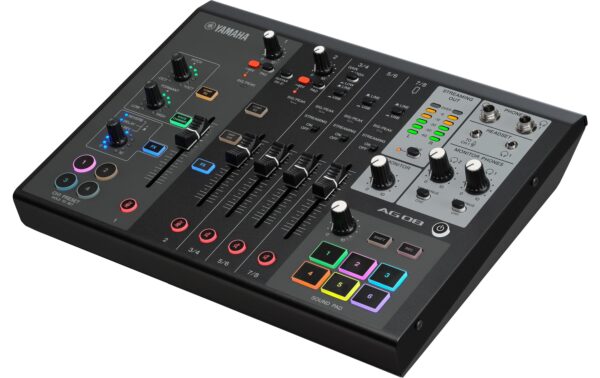 Yamaha AG08 BL 8-Kanal All-in-One Streaming Mixer, schwarz kaufen Schweiz | Mediatech.ch
