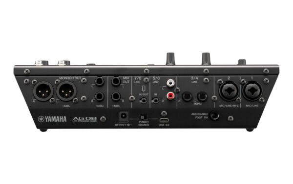 Yamaha AG08 BL 8-Kanal All-in-One Streaming Mixer, schwarz