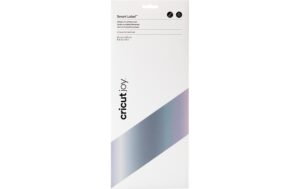 Cricut Vinylfolie Joy Pemanent silber beschreibbar, 4 Blatt, 14 x 33 cm