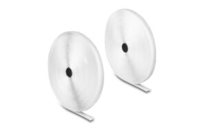 Delock Strapazierfähiges Klettband 25mx20mm mit Haft und Flauschband, weiss