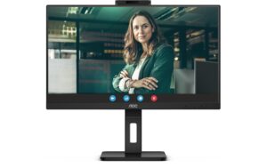 1544522 - Mediatech AOC 23.8 IPS Monitor, 1920x1080, 75Hz HDMI, DP, USB 3.2, Pivot, Speakers, Webcam kaufen Schweiz | Mediatech.ch