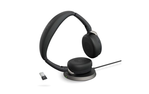1547400 - Mediatech Jabra Evolve2 65 Flex Duo MS BT380, USB-A, Ladestation