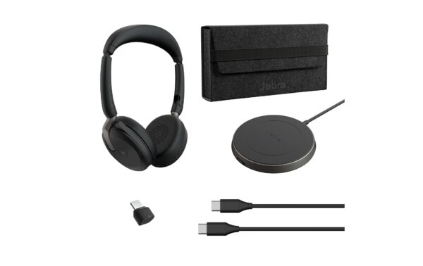 Jabra Evolve2 65 Flex Duo MS BT380, USB-C, Ladestation