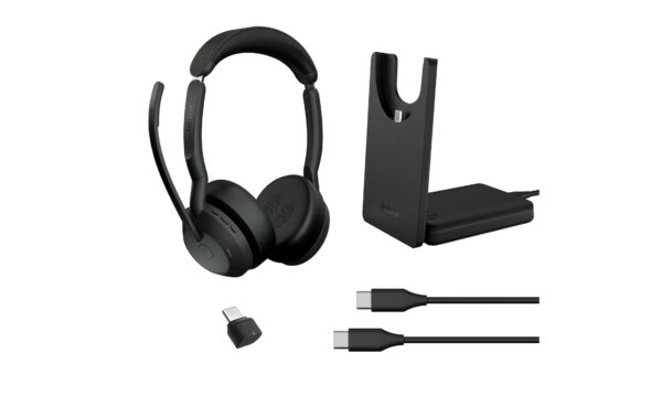 1547416_5 - Mediatech Jabra Evolve2 55 Duo MS BT380, USB-C, Ladestation