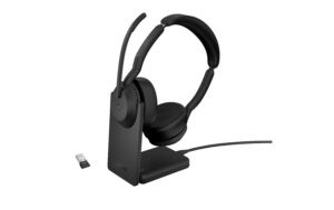 Jabra Evolve2 55 Duo MS BT380, USB-A, Ladestation