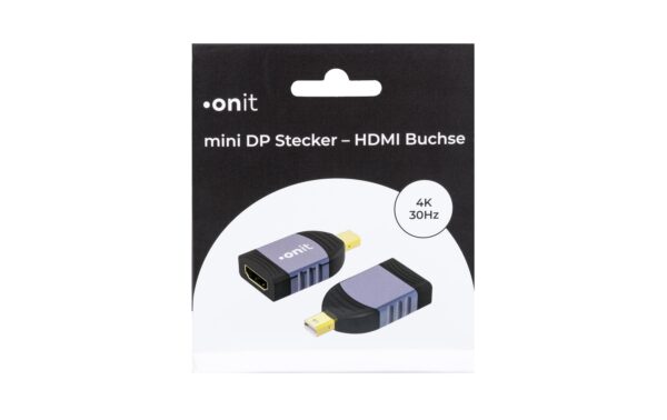 onit Adapter miniDP Stecker - HDMI Buchse 4k@30Hz